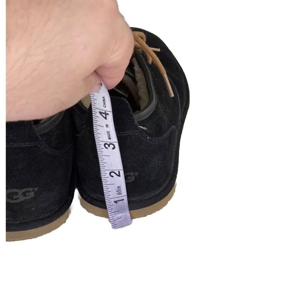 Ugg Maksim Men’s Ankle Chuka Boots Black Suede Shoes Size 7 EU 39.5 - Picture 5 of 9